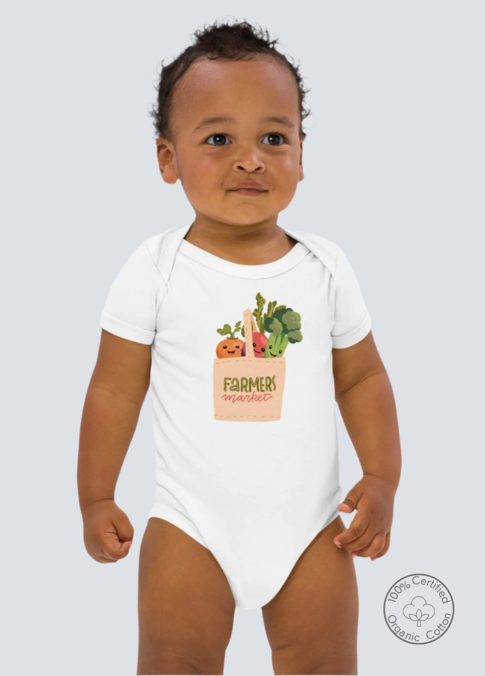 Organic cotton baby bodysuit