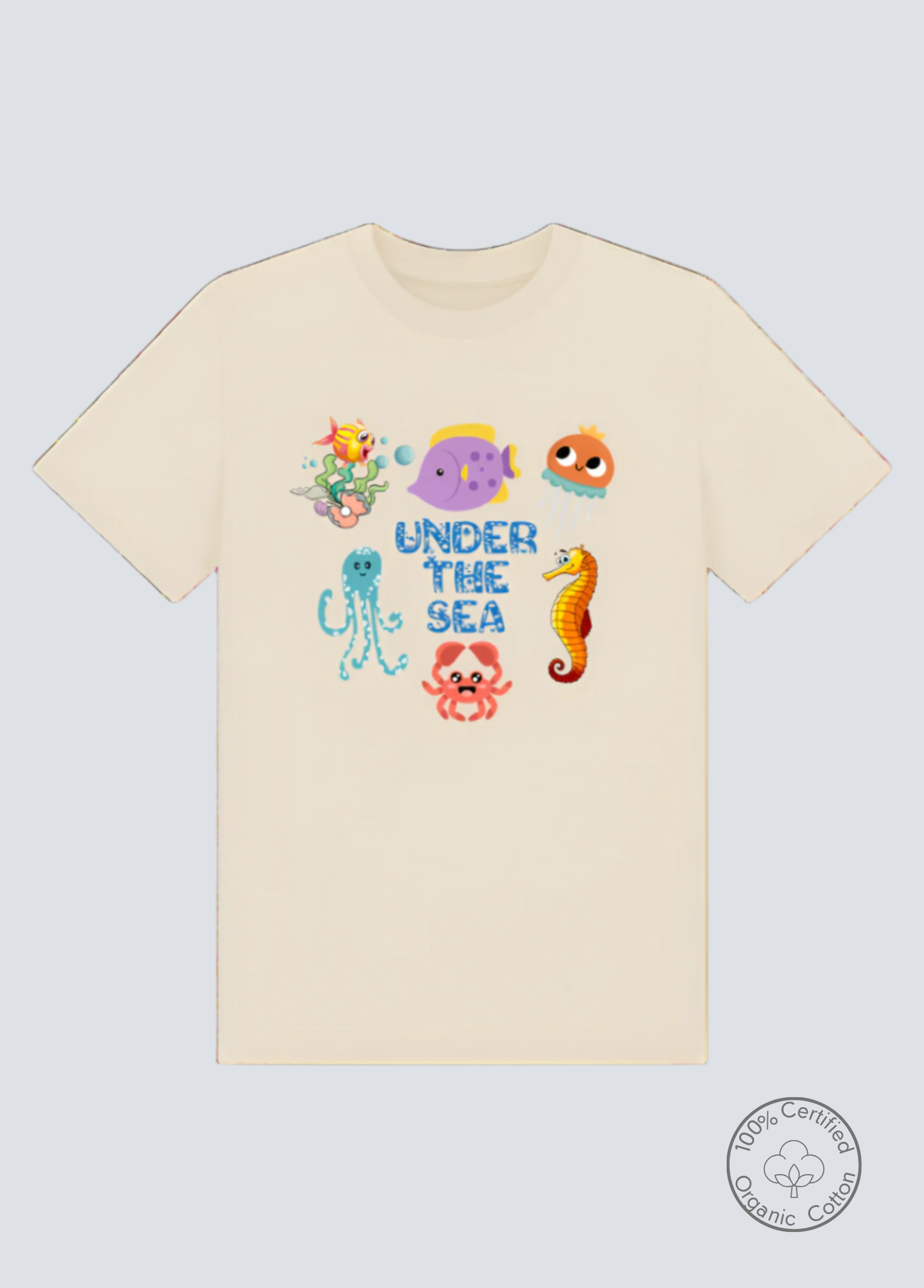 Sea Creatures Cotton Tee