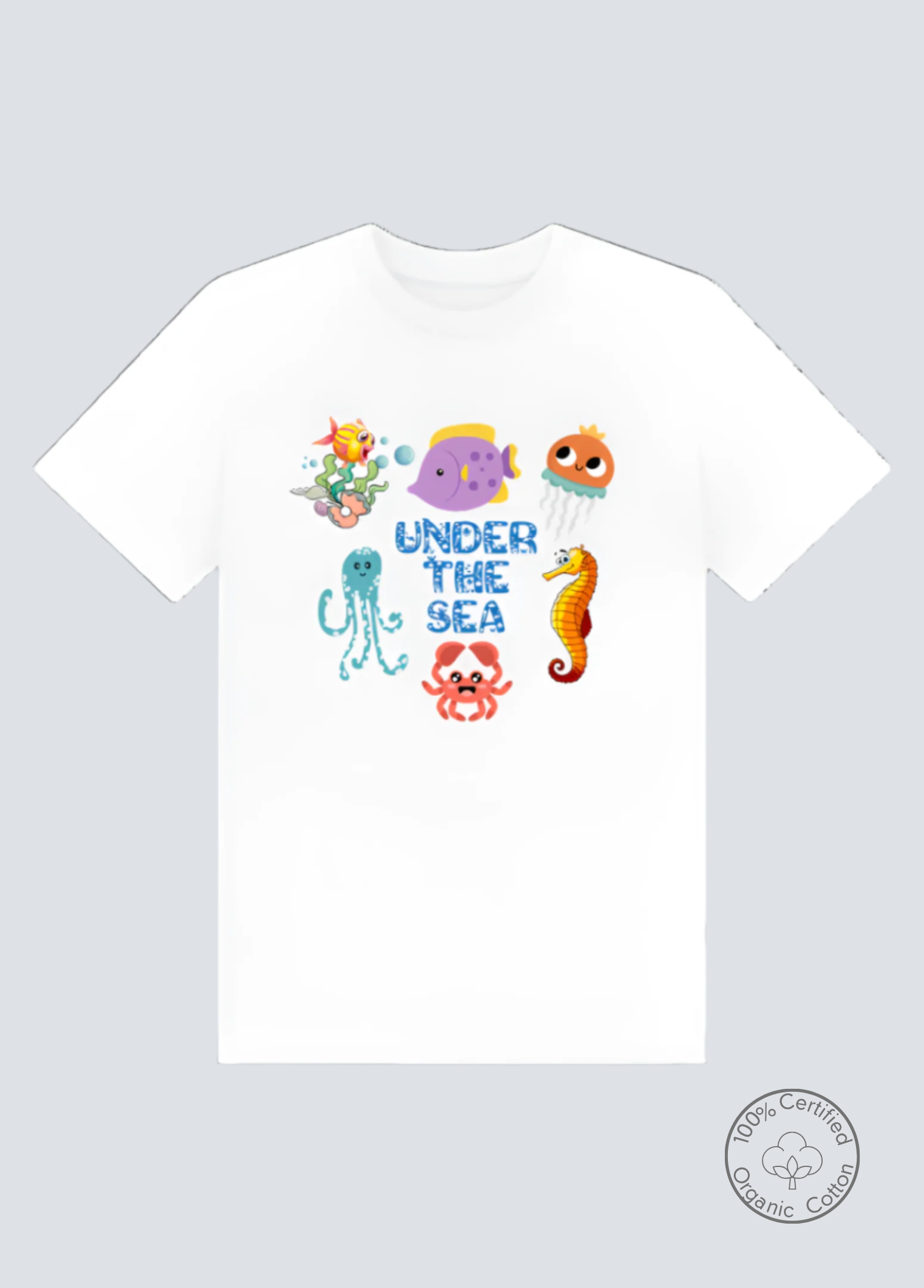 Sea Creatures Cotton Tee