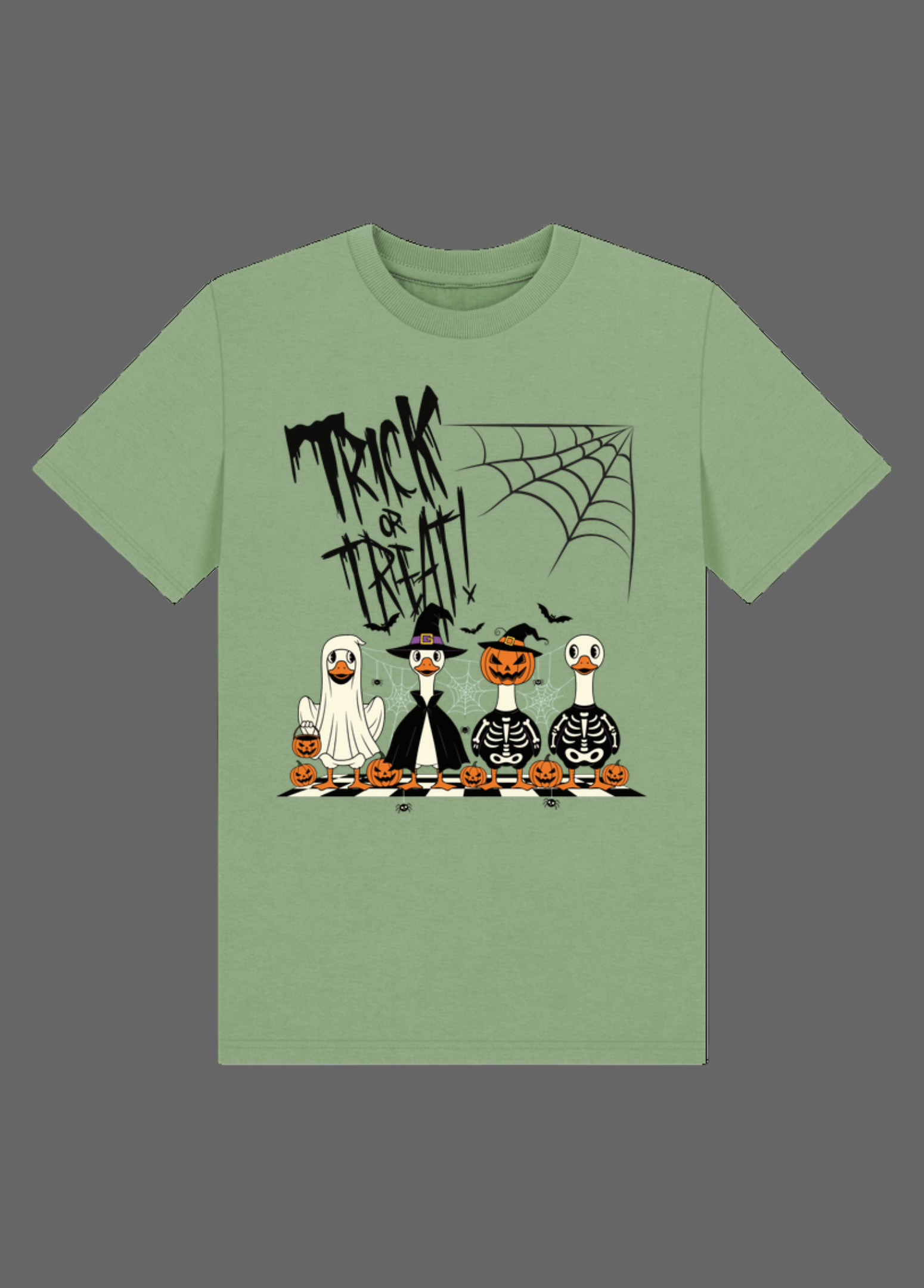Sage Printed Kids T-Shirt Front