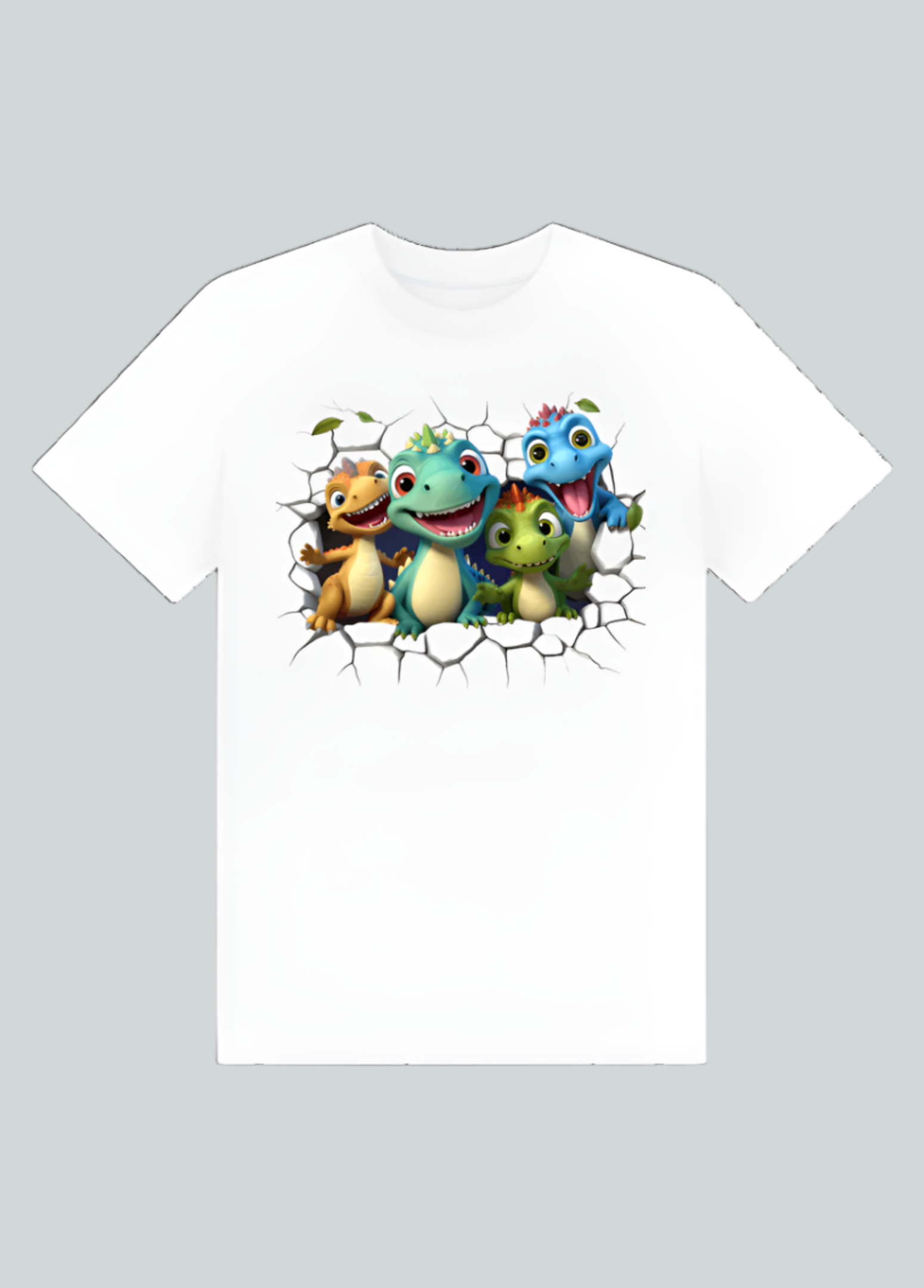 Break-out Dinosaur Cotton Tee