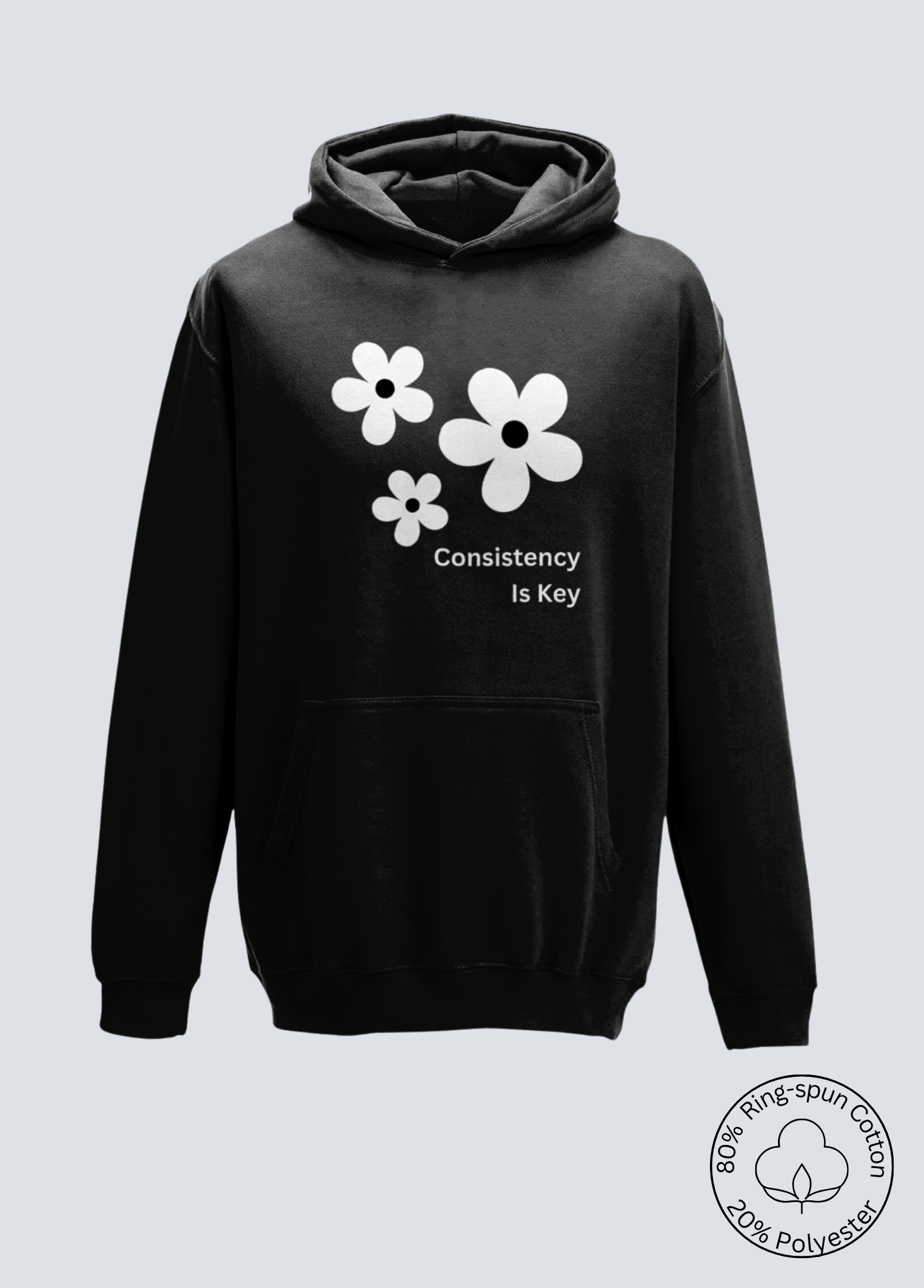 Kids Hoodie White Daisy