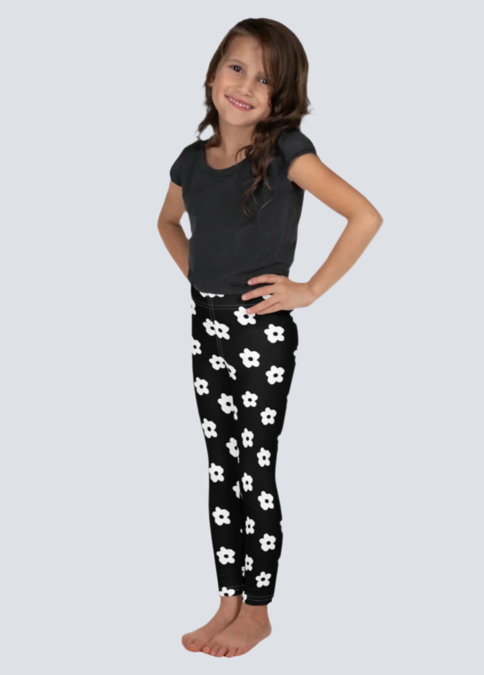 Kid's Daisy Print Leggings