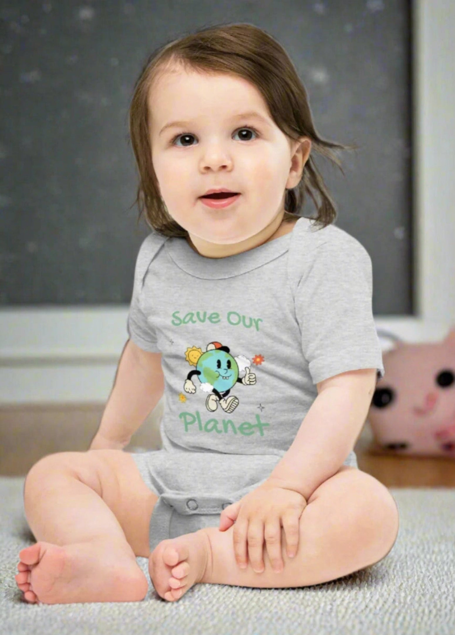 Baby short cotton bodysuit