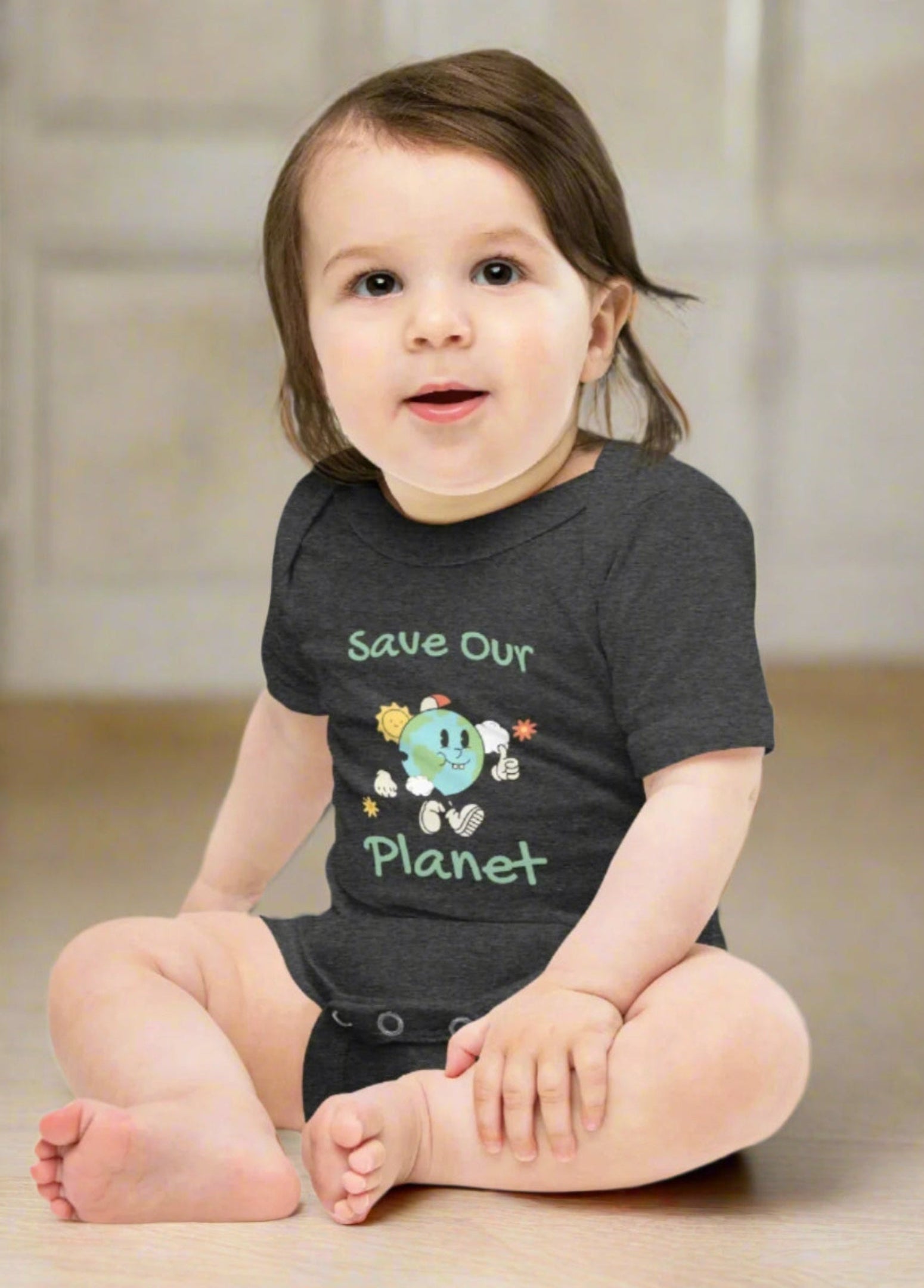 Baby short cotton bodysuit