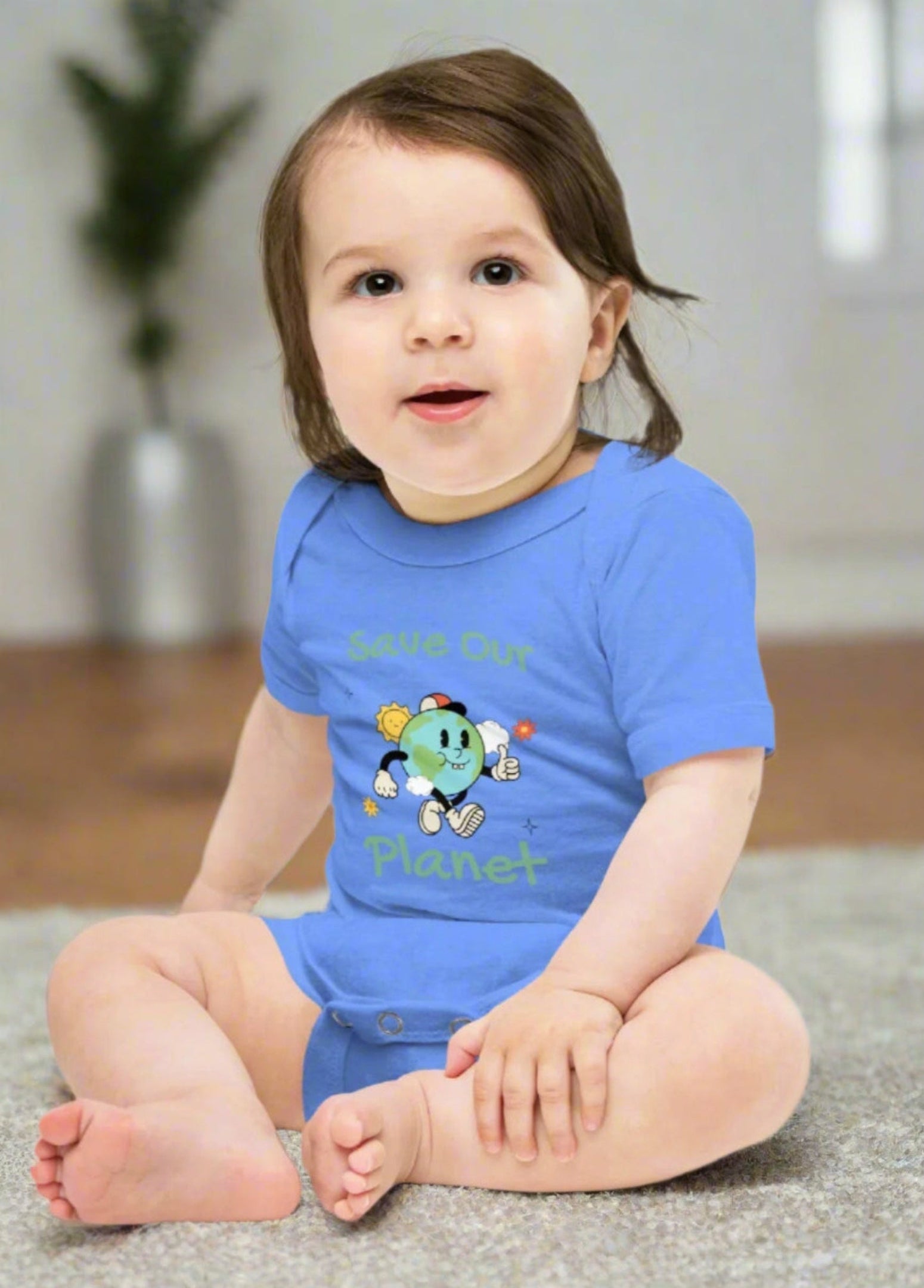 Baby short cotton bodysuit