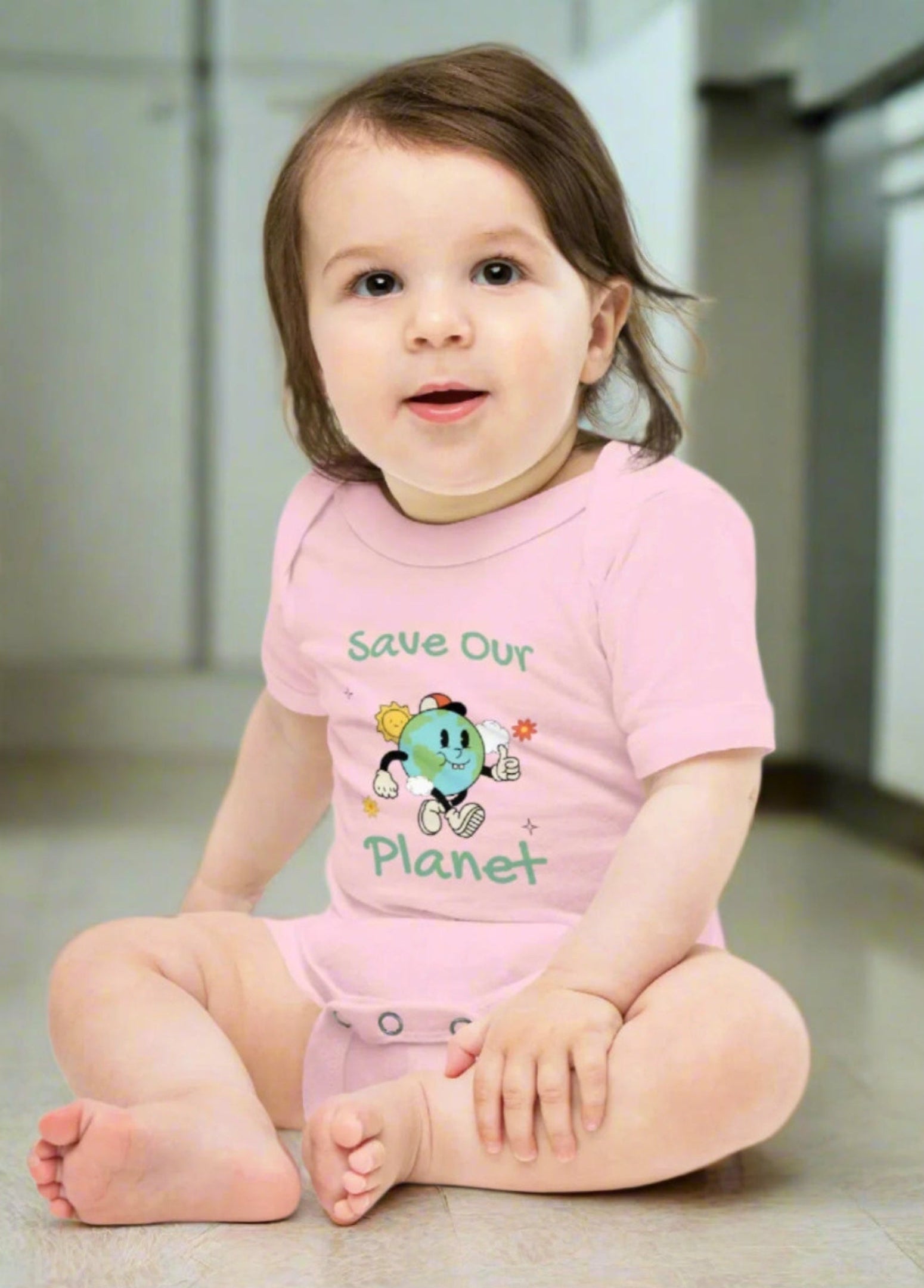 Baby short cotton bodysuit