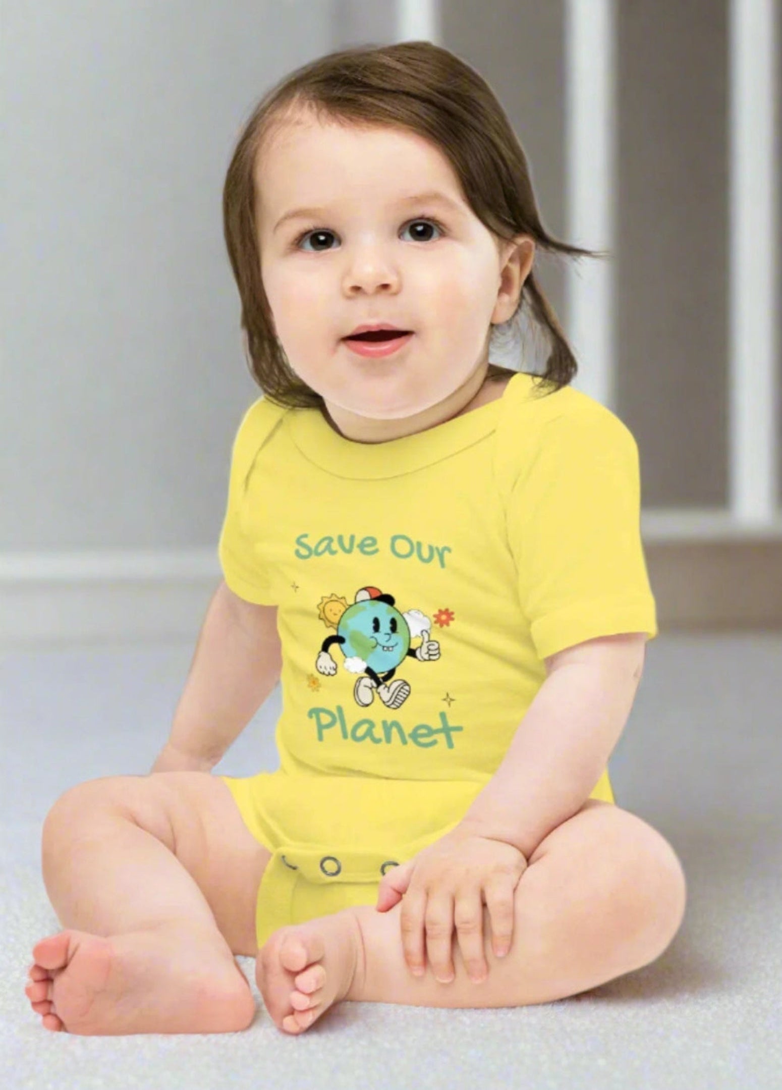 Baby short cotton bodysuit