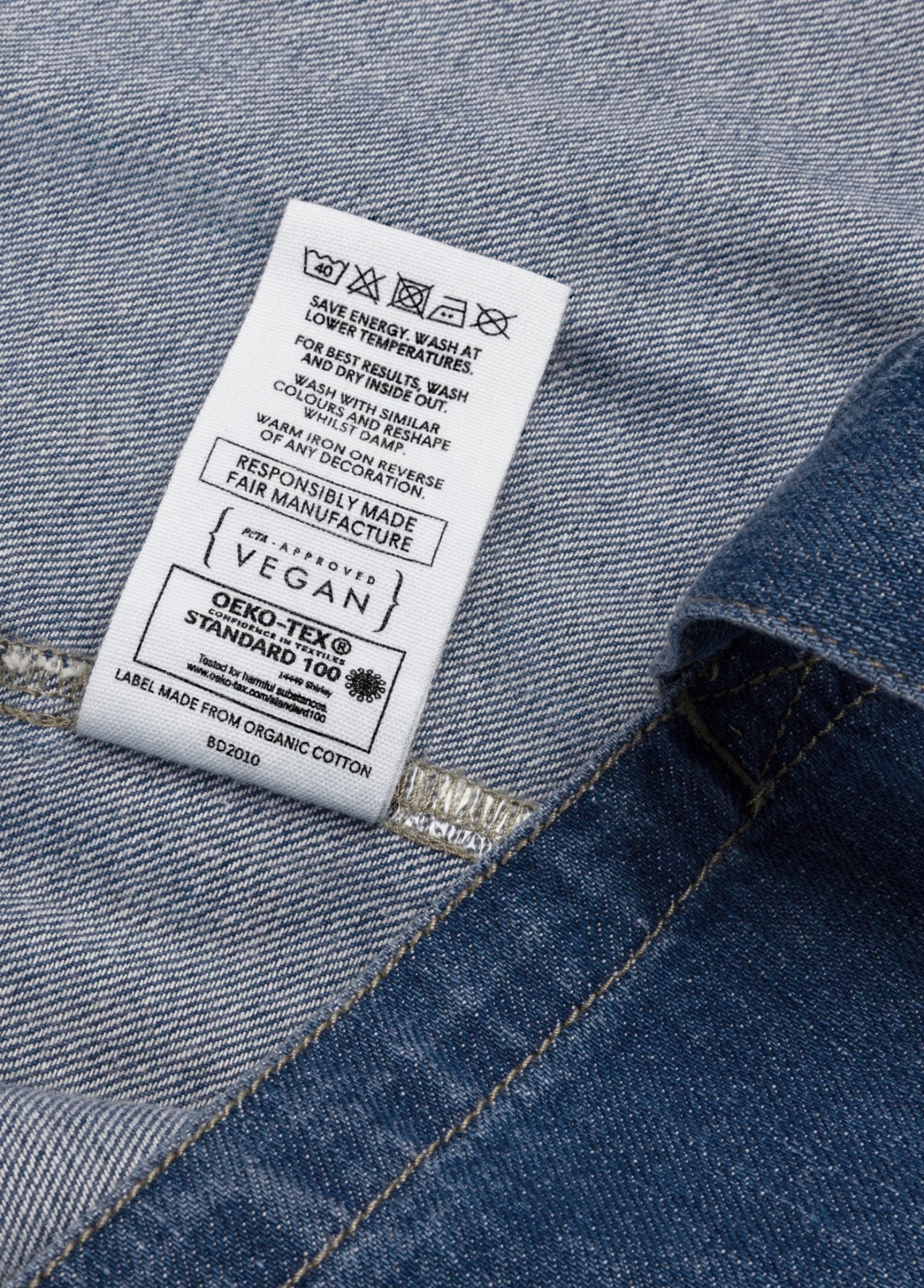 Organic Denim Tote Bag