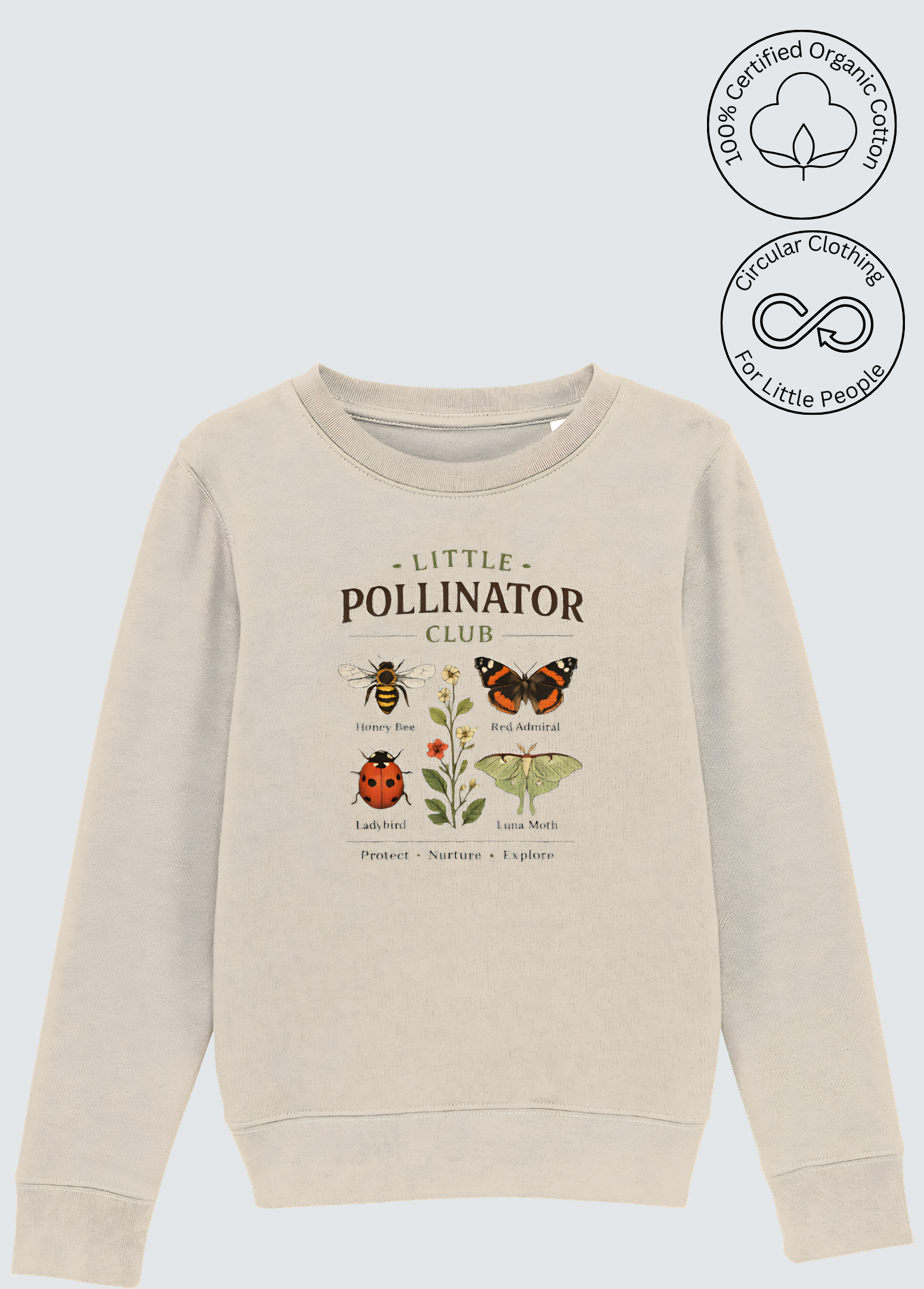 Little Pollinator Club Sweatshirt, Summer Edition