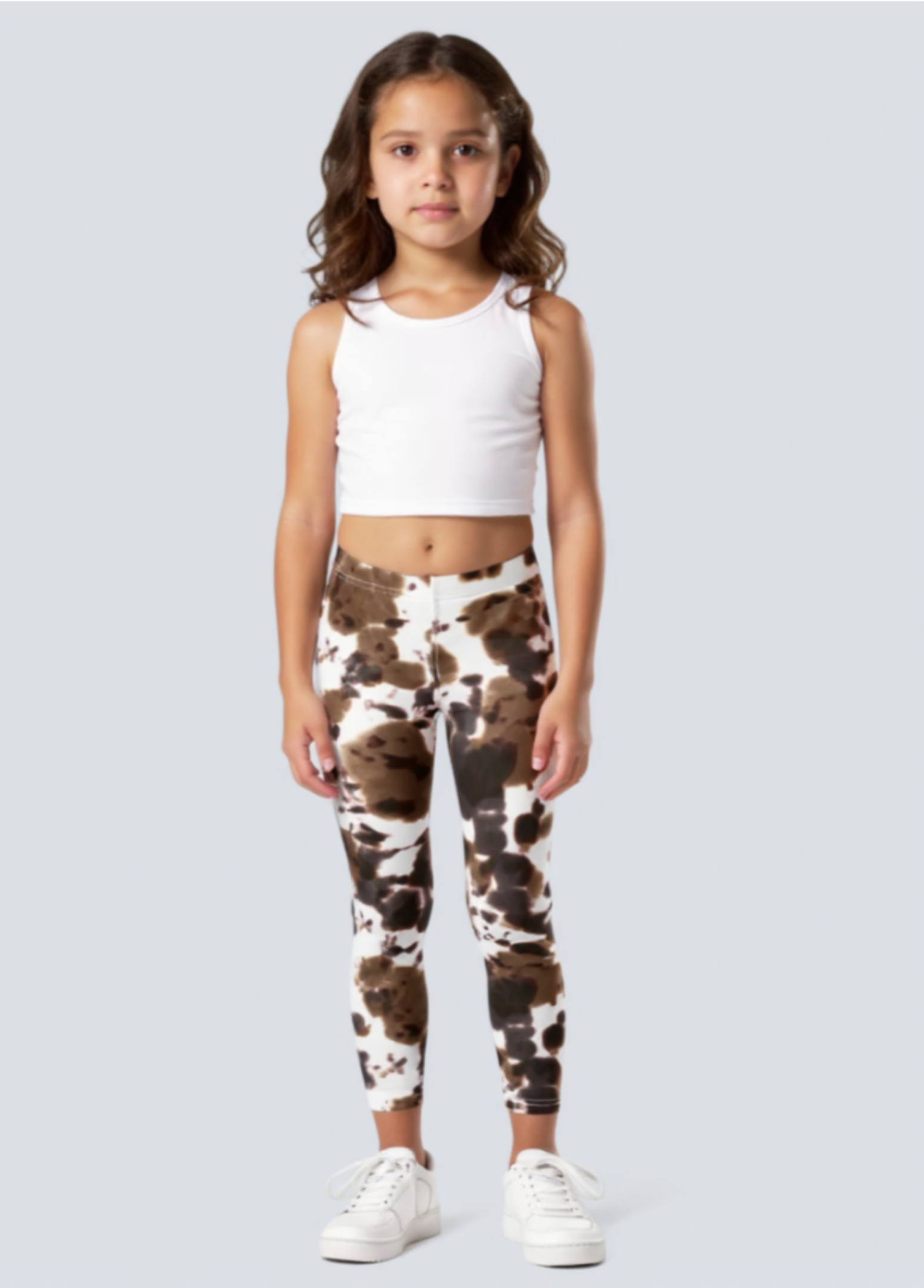 Kid's Cow Patch Print Leggings