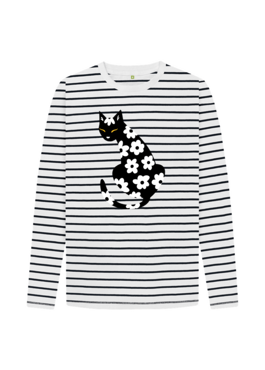 Navy Stripes Printed Kids T-Shirt